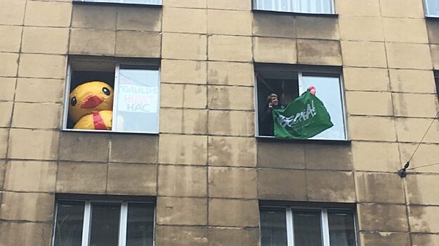 В Петербурге активиста арестовали на 25 суток за демонстрацию желтой уточки