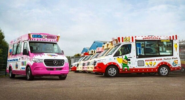 Mercedes-Benz Sprinter превращают в фургоны для мороженого