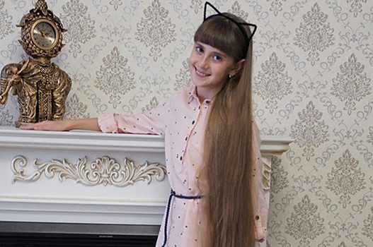 Ставропольчанка оказалась обладательницей самых длинных волос в России среди 10-летних