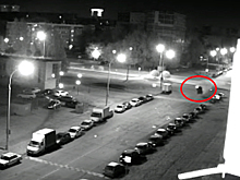Лихач в Татарстане разогнался, но забыл про бордюр: видео полета