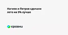 Нагиев и Петров сделали лето на 5% лучше