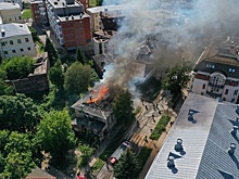 Опубликованы видео двух пожаров в центре Нижнего Новгорода