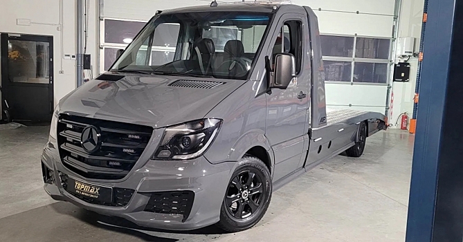 Эвакуатор Mercedes-Benz Sprinter оснастили турбодизелем от BMW M5