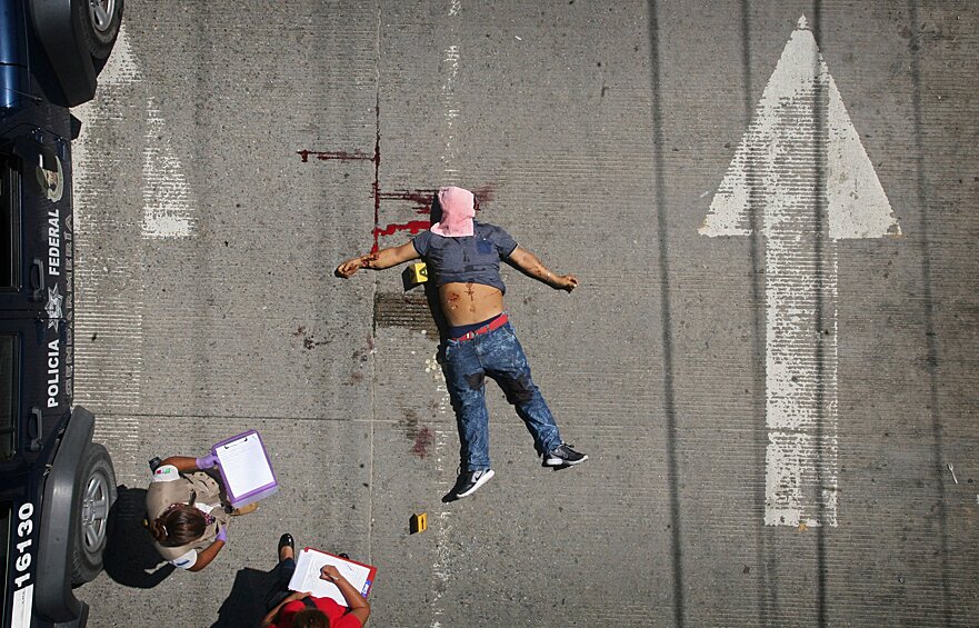 Мужчина, застреленный средь бела дня в Акапулько, Мексика