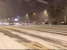 Снегопад в Москве вызвал 10-балльные пробки