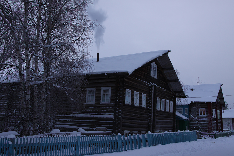 Деревня Кимжа деревянный дом