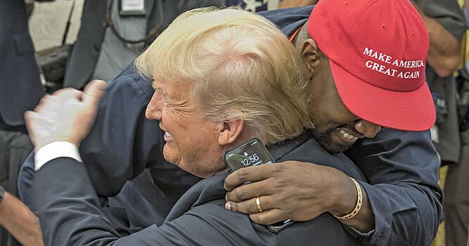 Трамп поддержал Канье Уэста