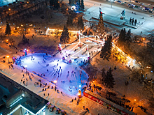 В Новосибирске на площади Ленина вновь зальют каток необычной формы