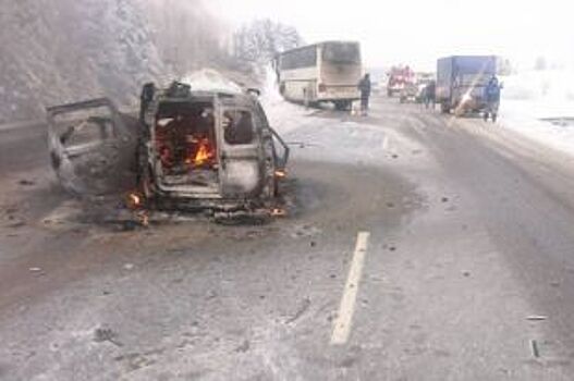 В Прикамье два человека погибли в сгоревшем автомобиле