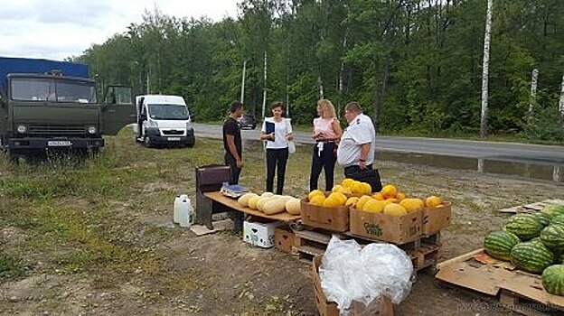 В Пензе торговали бахчевыми и овощами в неположенных местах