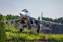 Появилось видео падения Су-30 в Калининградской области