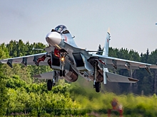 Появилось видео падения Су-30 в Калининградской области