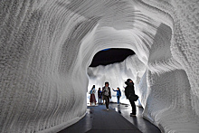«Ледяная пещера» в парке «Зарядье» открыта