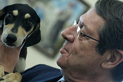 Президент Кипра взял приютил щенка