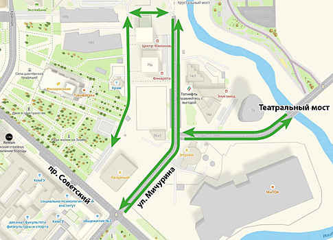 Движение по Театральному мосту и улице Мичурина в Кемерове откроется 18 сентября