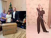 Сопредседатель ВАРМСУ Ирина Гусева в рождественскую неделю передала девочкам из Тульской области спортивные подарки