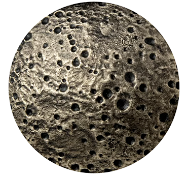 Планета Меркурий на сферической монете