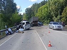 Женщина и двое детей погибли в ДТП с грузовиком на Чуйском тракте