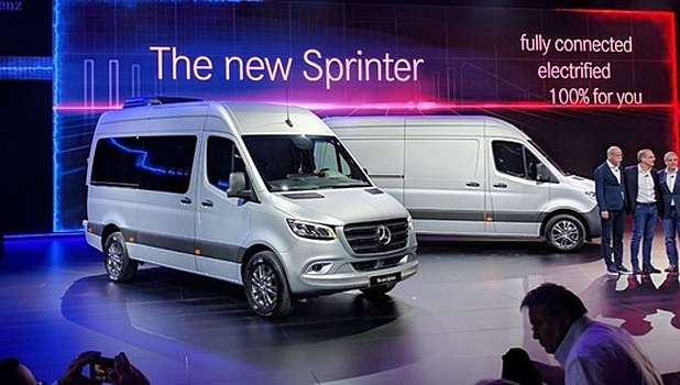 Mercedes представил новое поколение фургона Sprinter