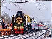 Открылась дополнительная продажа билетов на посещение ретро-поезда Деда Мороза