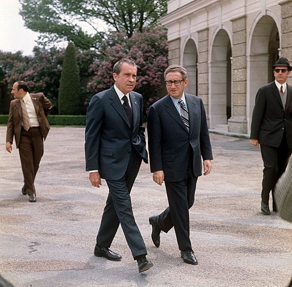 Генри Киссинджер и президент США Ричард Никсон, 1972 год