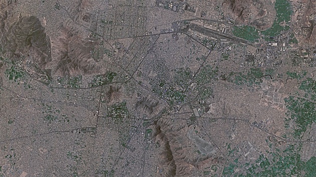 Российский спутник сфотографировал Кабул