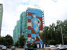В Калининграде появился дом с изображением футболиста