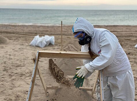 Донские волонтеры &laquo;Единой России&raquo; помогают бороться с последствиями разлива нефтепродуктов на Кубани