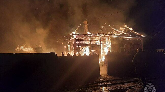 В Котельниче при пожаре пострадал мужчина