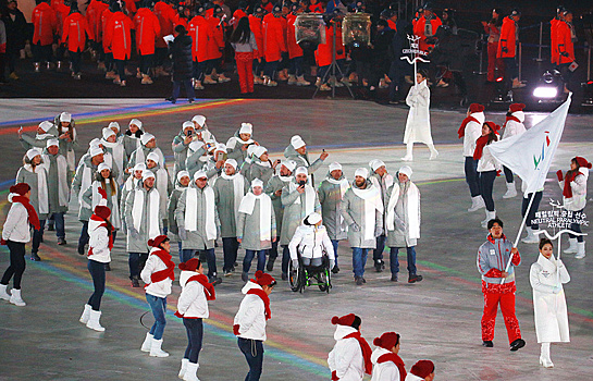 Россияне прошли на параде атлетов на Паралимпиаде-2018