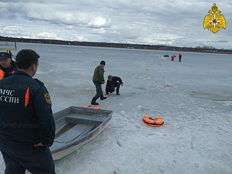С льдины калужского озера Ломпадь спасли двух человек