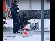 Нижегородские дорожники нанесли разметку на заснеженную трассу