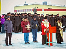 На Новой земле освятили закладной камень храма в честь святого Серафима Саровского