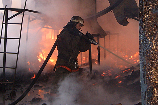 В Москве горит объект Минобороны