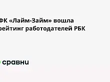 МФК «Лайм-Займ» вошла в рейтинг работодателей РБК