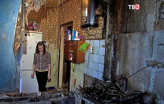 В многоквартирном доме в Серпухове обрушилась стена