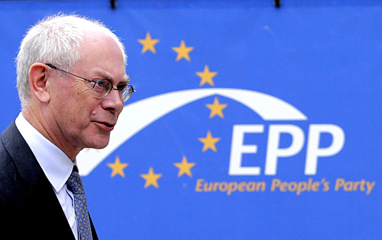 Президент Европейского совета Херман ван Ромпей на саммите Европейской народной партии
