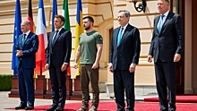 Макрон, Шольц и Драги проводят в Киеве встречу с Зеленским
