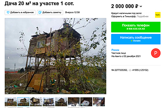 Дом «для настоящих мужиков» решили продать за миллионы рублей