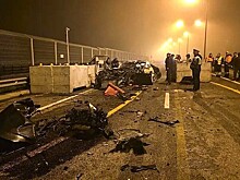 Смертельное ДТП на Крымском мосту: Mercedes перевернулся, обгоняя автобус