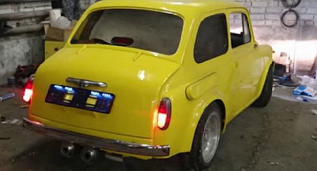 В Сети показали компактный спорткар на основе старого ЗАЗа-965 и мотора Honda