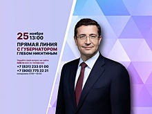 Прямая линия с губернатором Нижегородской области пройдет 25 ноября