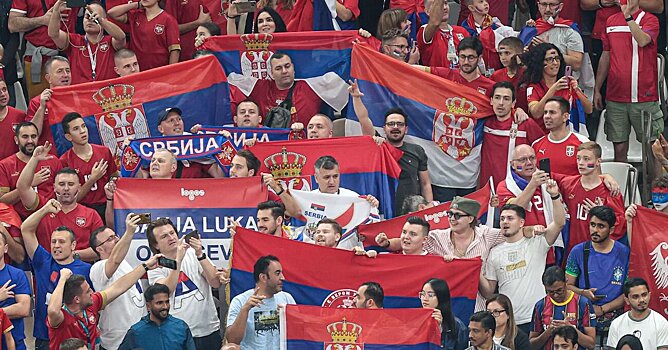 Фанаты Сербии призывали к насилию в отношении албанцев и кричали «Косово – сердце Сербии» на матче со Швейцарией