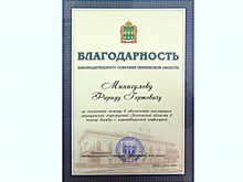 Фариду Минигулову объявлена благодарность пензенского ЗакСобра