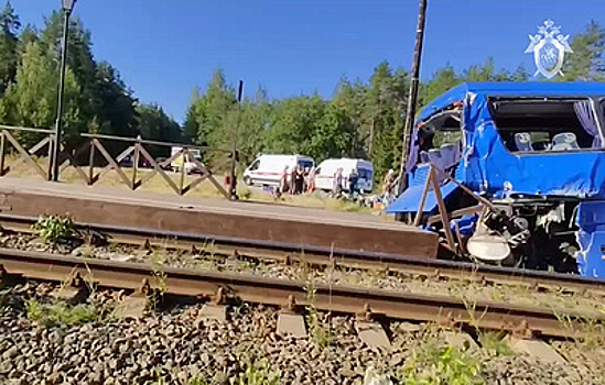Названа предварительная причина ДТП с поездом в Ленобласти