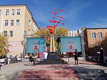 В Оренбурге открыли монумент, посвящённый донорам