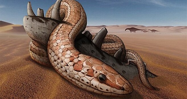 Обнаружены останки древней змеи с задними лапами