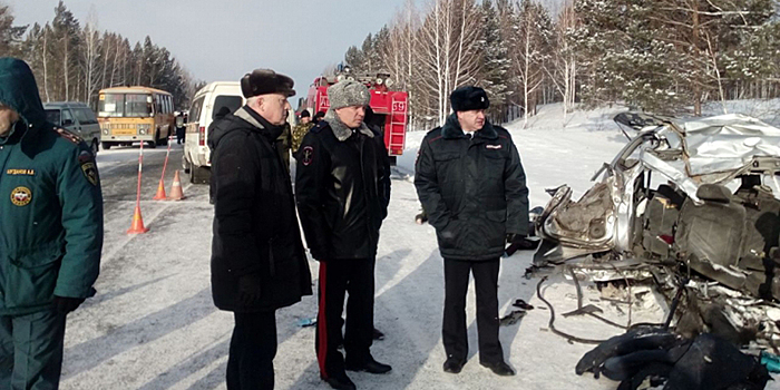 Страшное ДТП в Красноярском крае