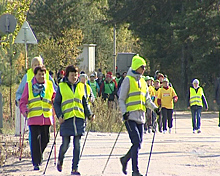 В Светлом прошёл осенний марафон скандинавской ходьбы