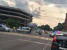 Опубликовано видео смертельного ДТП с мотоциклом в центре Калининграда (ВИДЕО 18+)